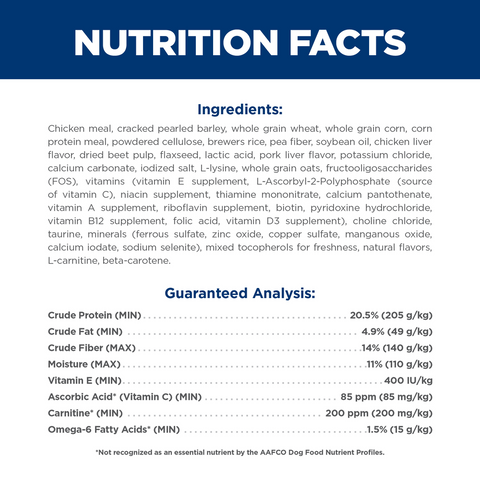 Light Chicken & Barley Adult Dry Dog Food