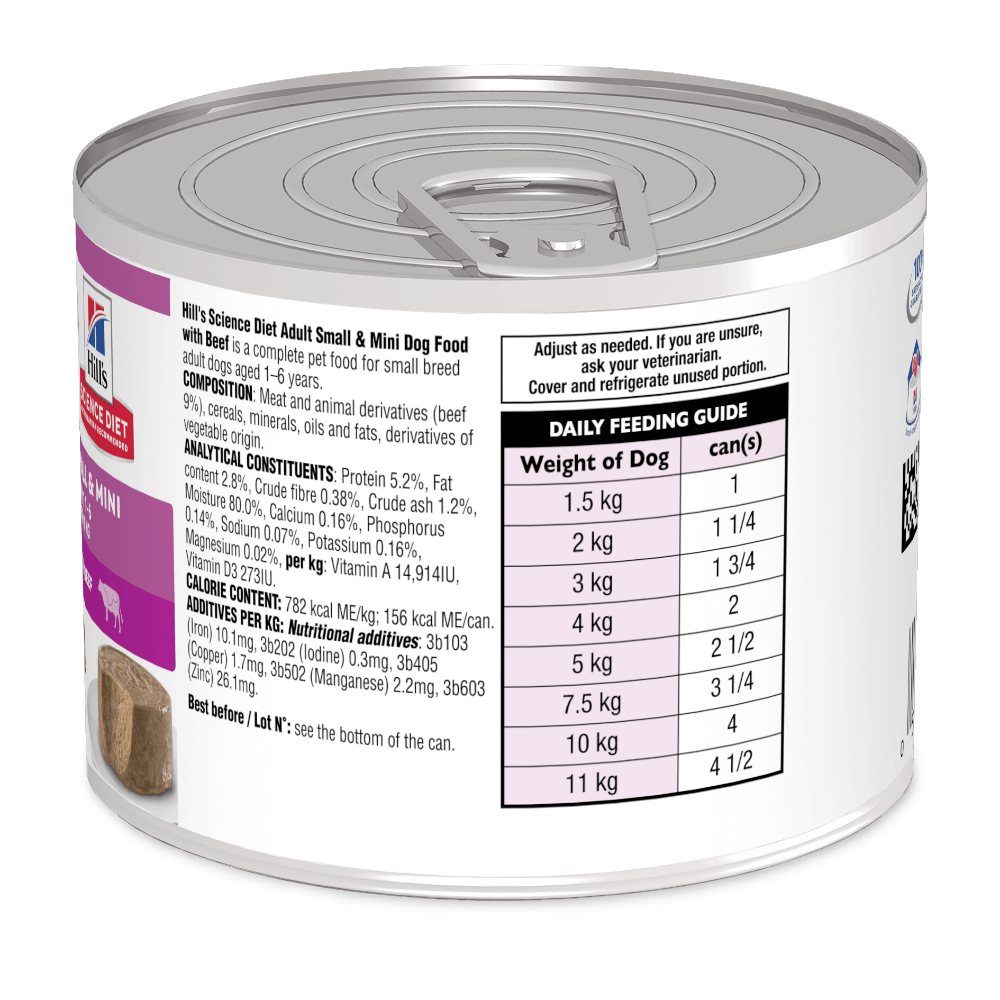 Beef Small & Mini Adult Wet Dog Food