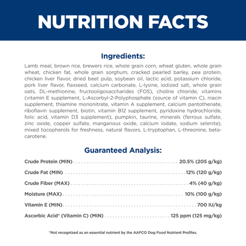 Lamb & Rice Small Mini Adult Dry Dog Food