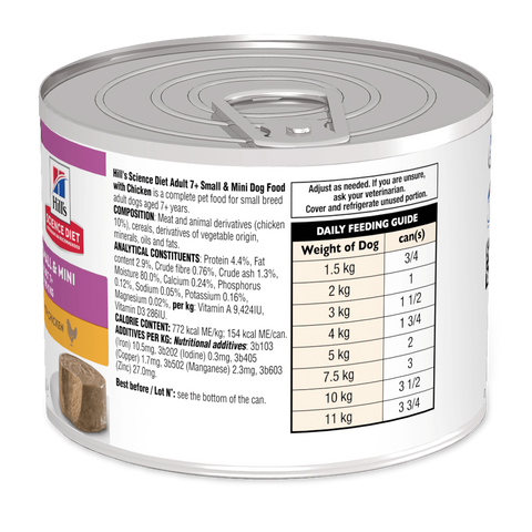 7 Plus Chicken Senior Small & Mini Breed Wet Dog Food