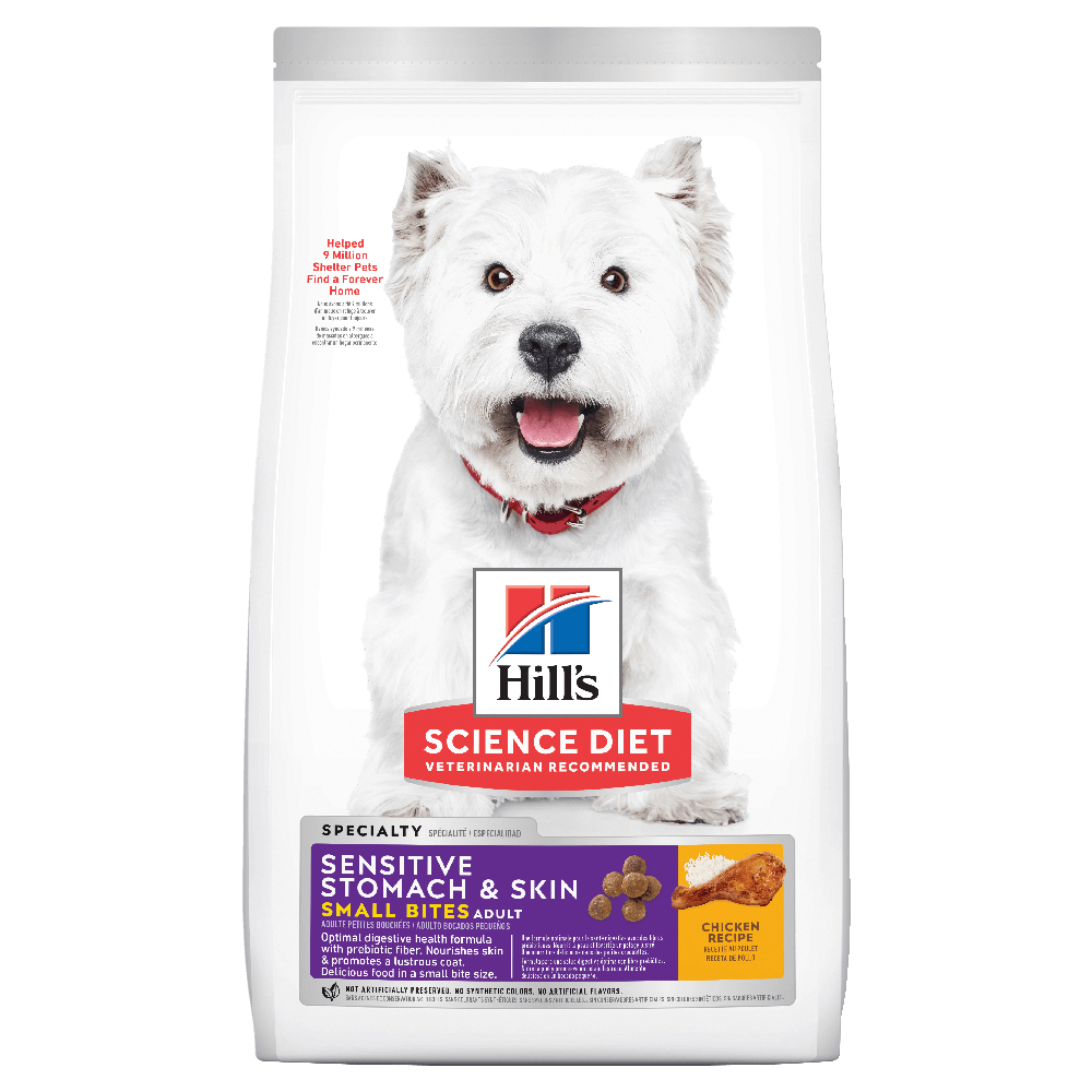 Sensitive Skin & Stomach Chicken Small Bites Adult Dry Dog Food