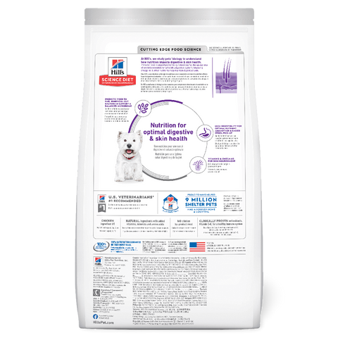 Sensitive Skin & Stomach Chicken Small Bites Adult Dry Dog Food