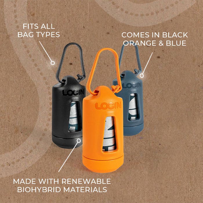 Login Dog Waste Bag Dispenser Black