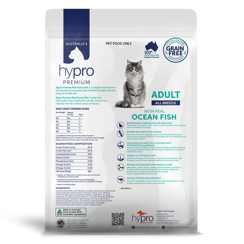 Dry Cat Food Adult Ocean Fish Grain Free