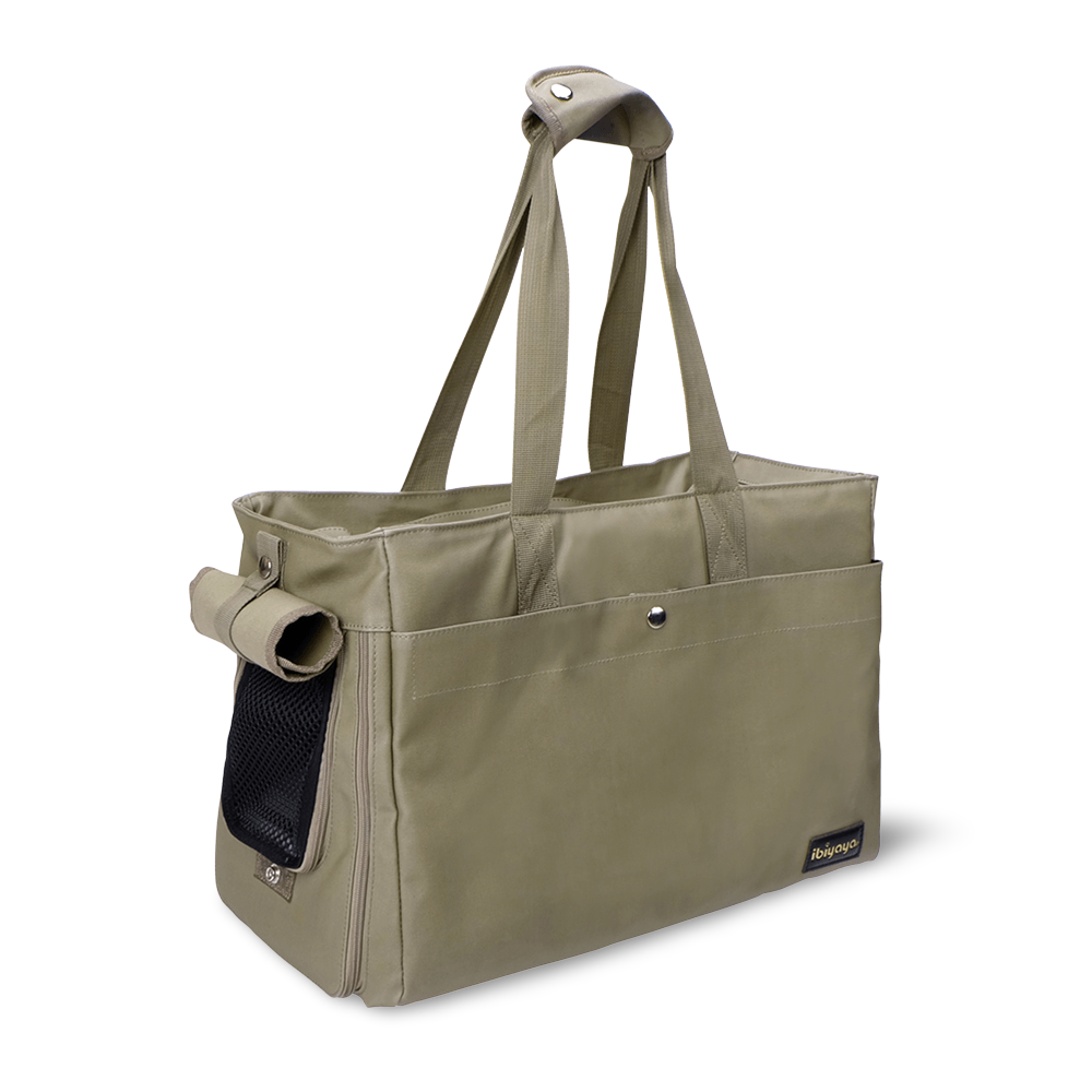 Canvas Pet Tote Light Green
