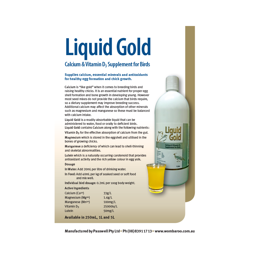 Bird Liquid Gold