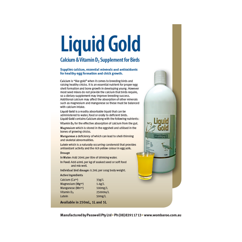 Bird Liquid Gold