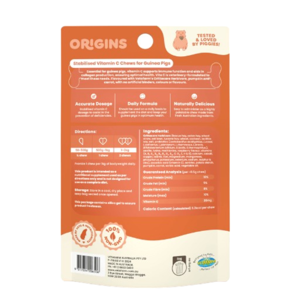 Origins Vita C Chews For Guinea Pigs