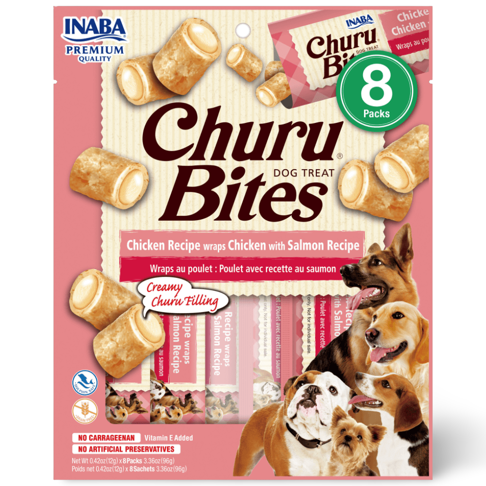 Churu Bites Chicken Wraps Chicken With Salmon Recipe Dog Treats