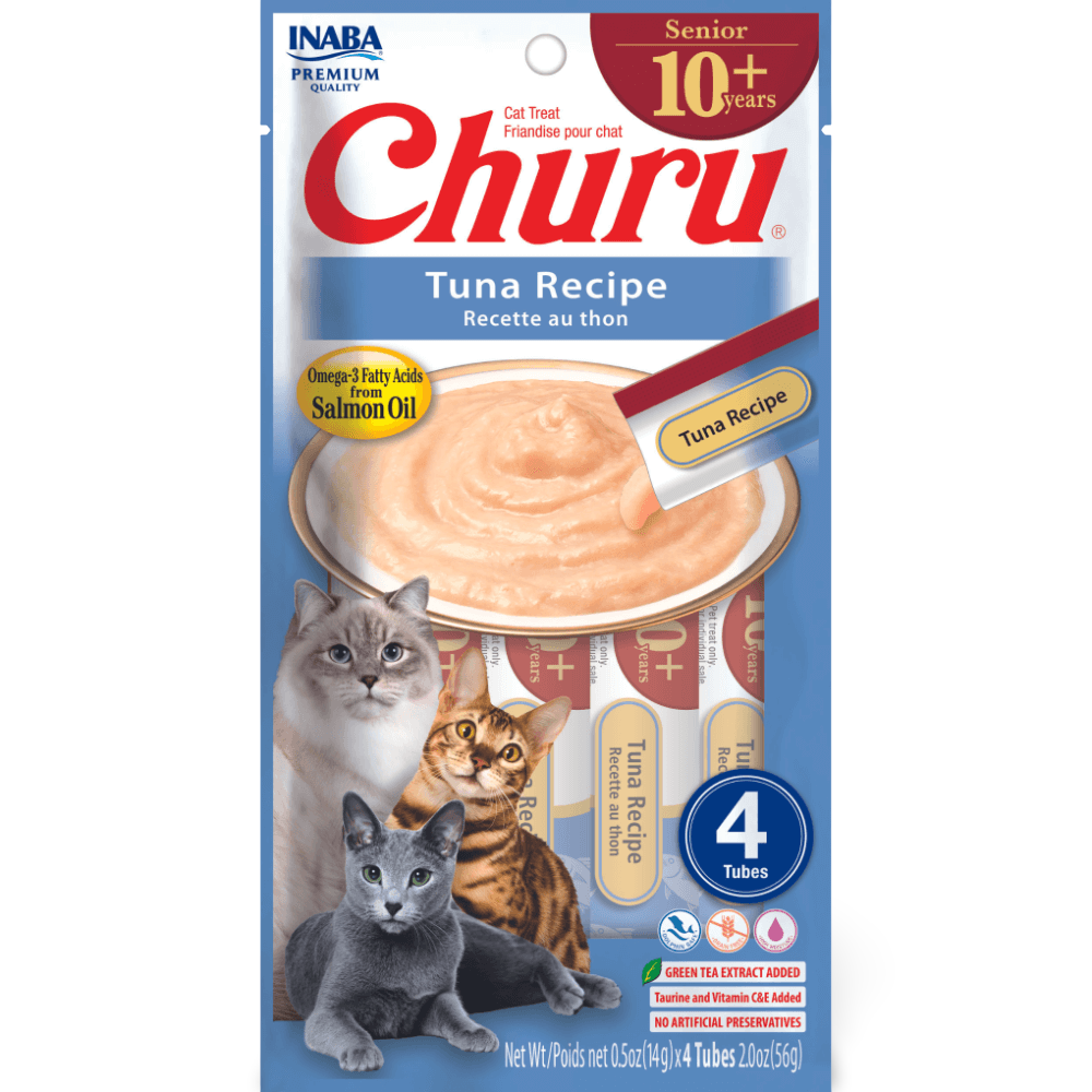 Churu For Senior Cat 10 Plus Tuna Recipe Cat Treats