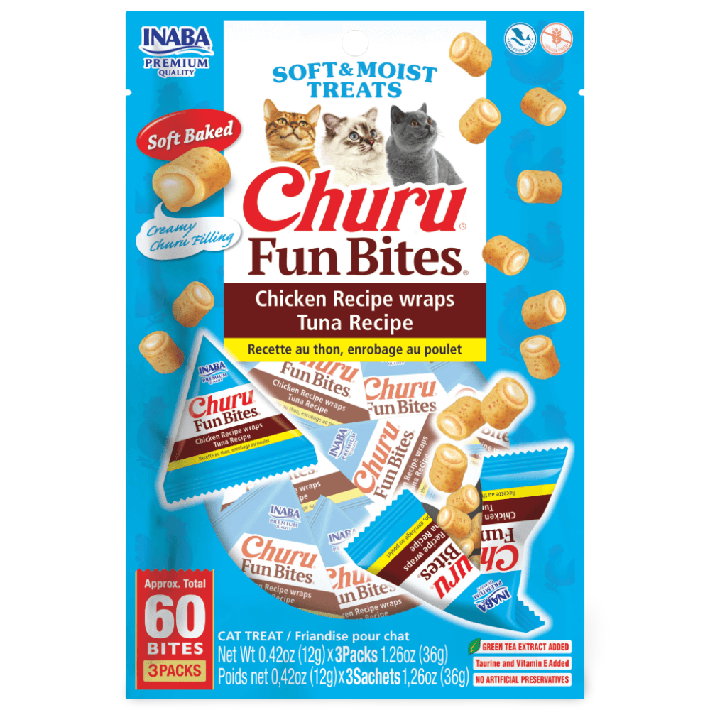 Churu Fun Bites Chicken Recipe Wraps Tuna Recipe Cat Treats