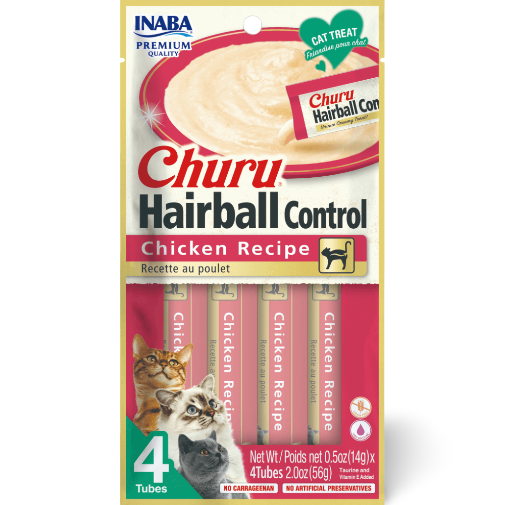 Churu Hairball Control Chicken Recipe Cat Treats