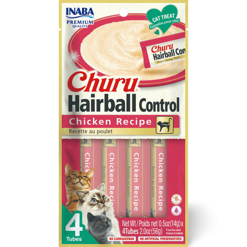 Churu Hairball Control Chicken Recipe Cat Treats