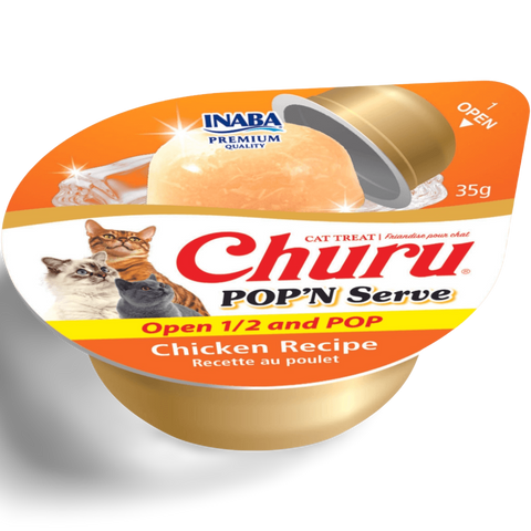 Churu Pop N Serve Chicken Recipe Cat Treats