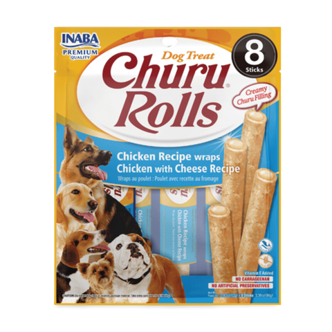 Churu Roll Chicken Wraps With Cheese Recipe Dog Treat