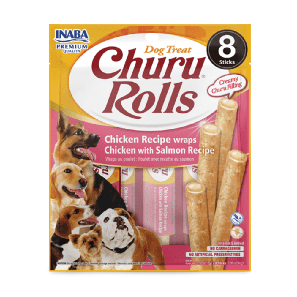 Churu Rolls Chicken Recipe Wraps With Salmon Recipe Dog Treat
