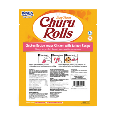 Churu Rolls Chicken Recipe Wraps With Salmon Recipe Dog Treat