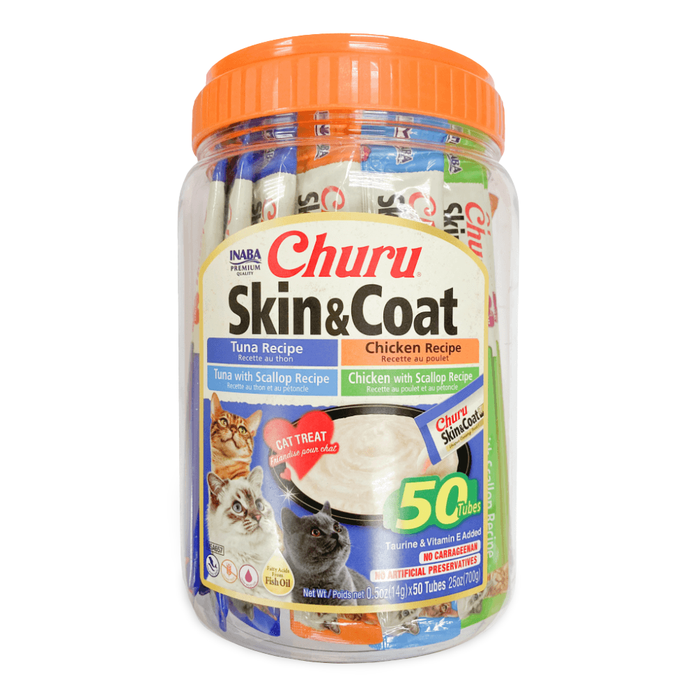Churu Skin And Coat Variety Tub Cat Treats