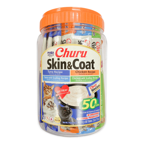 Churu Skin And Coat Variety Tub Cat Treats