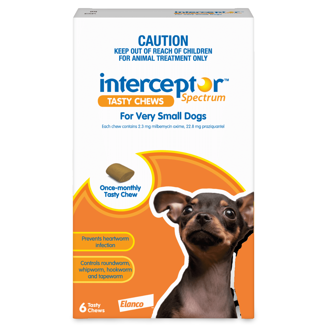 Spectrum Worming Chews Extra Small Dogs Brown