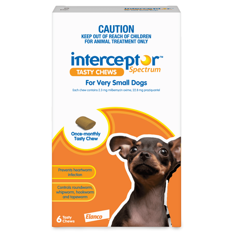 Spectrum Worming Chews Extra Small Dogs Brown