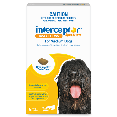 Spectrum Worming Chews Medium Dogs Yellow