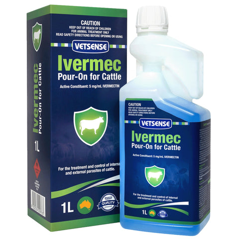 Vetsense Ivermec Pour-On for Cattle  ***Pickup Only***