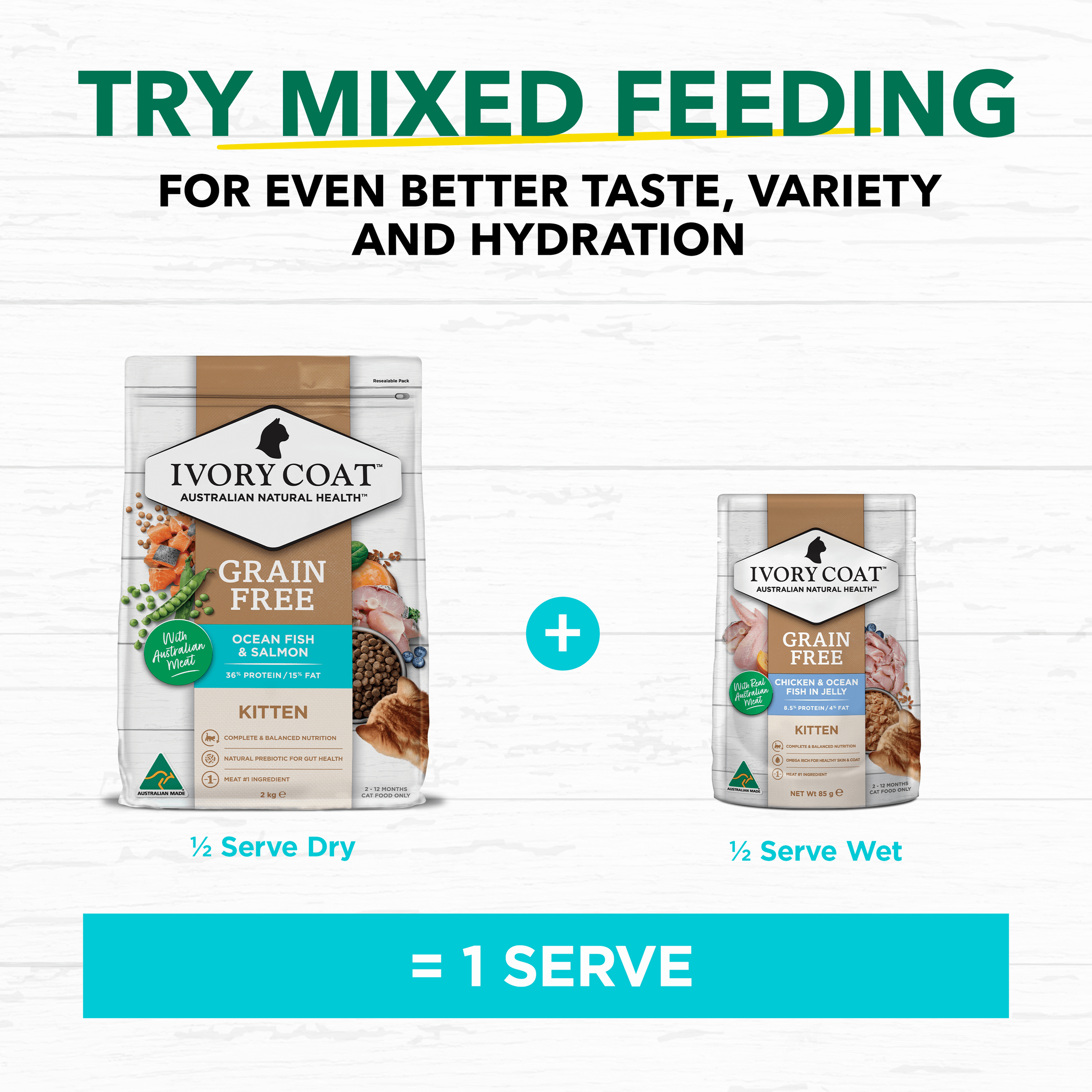 Grain Free Kitten Ocean Fish And Salmon Dry Cat Food