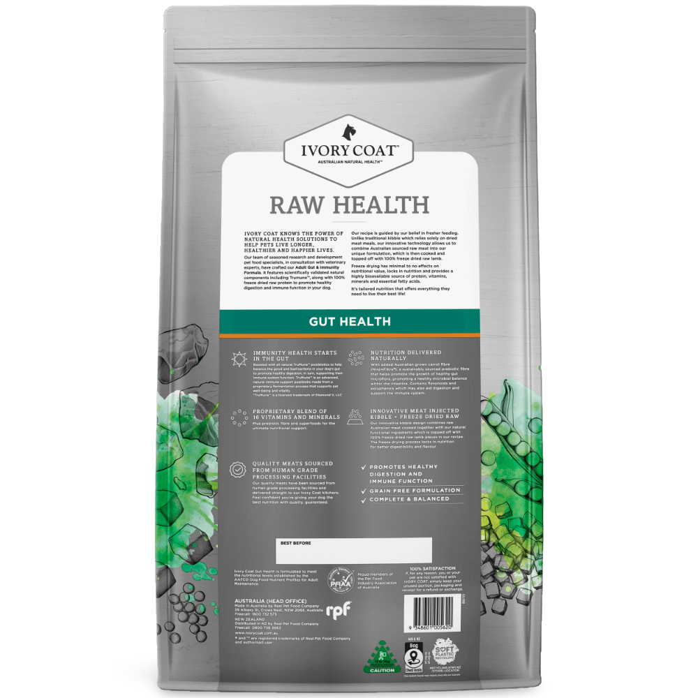 Raw Health Gut Health Chicken & Freeze Dried Lamb Adult Dry Dog Food