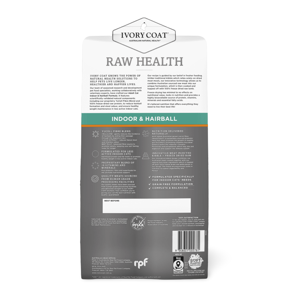 Raw Health Adult Indoor And Hairball Dry Cat Food