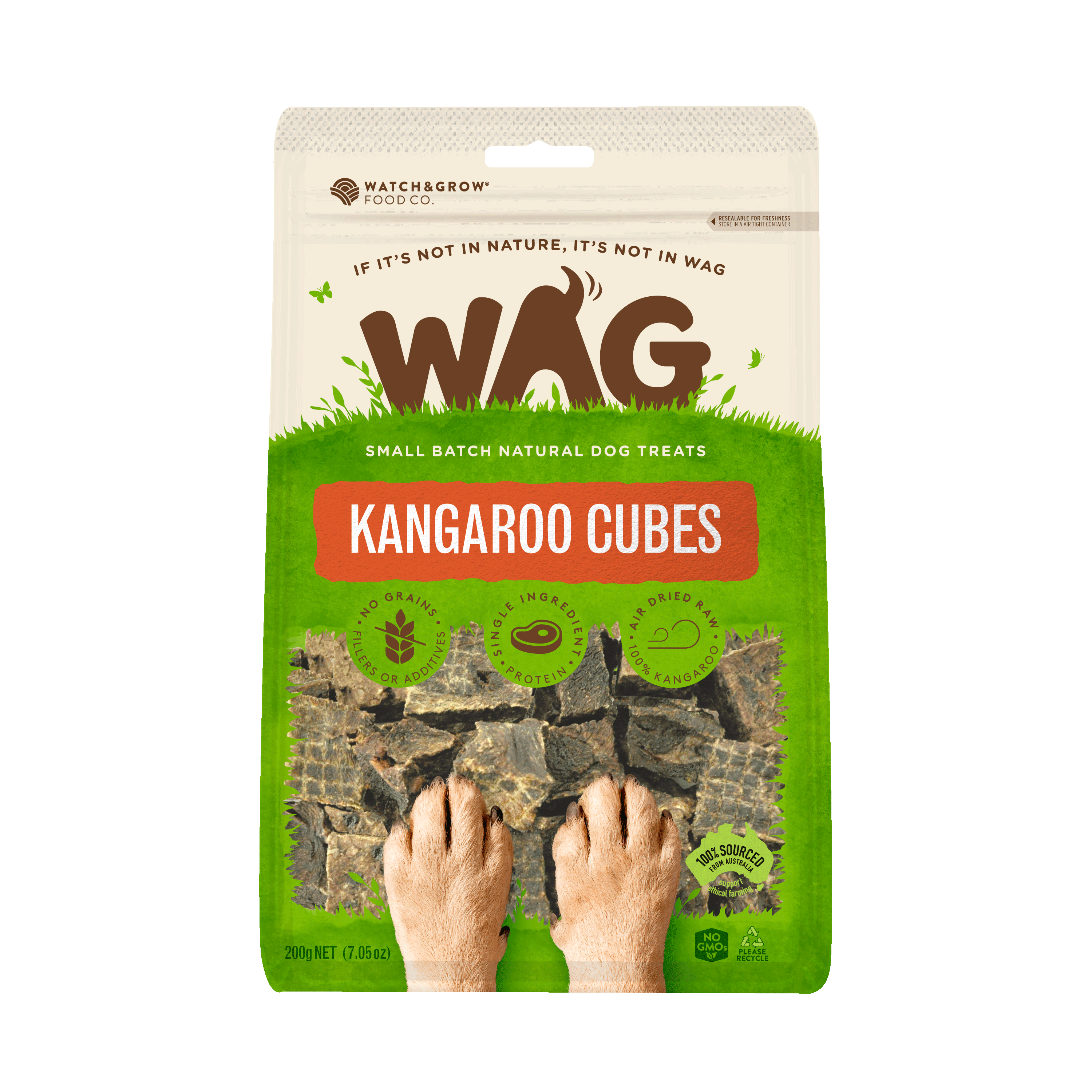 WAG Kangaroo Cubes - 200g