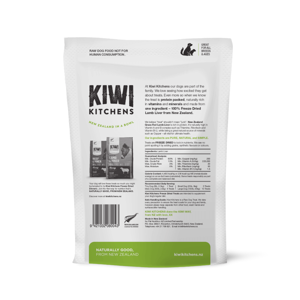 Freeze Dried Lamb Liver Dog Treats
