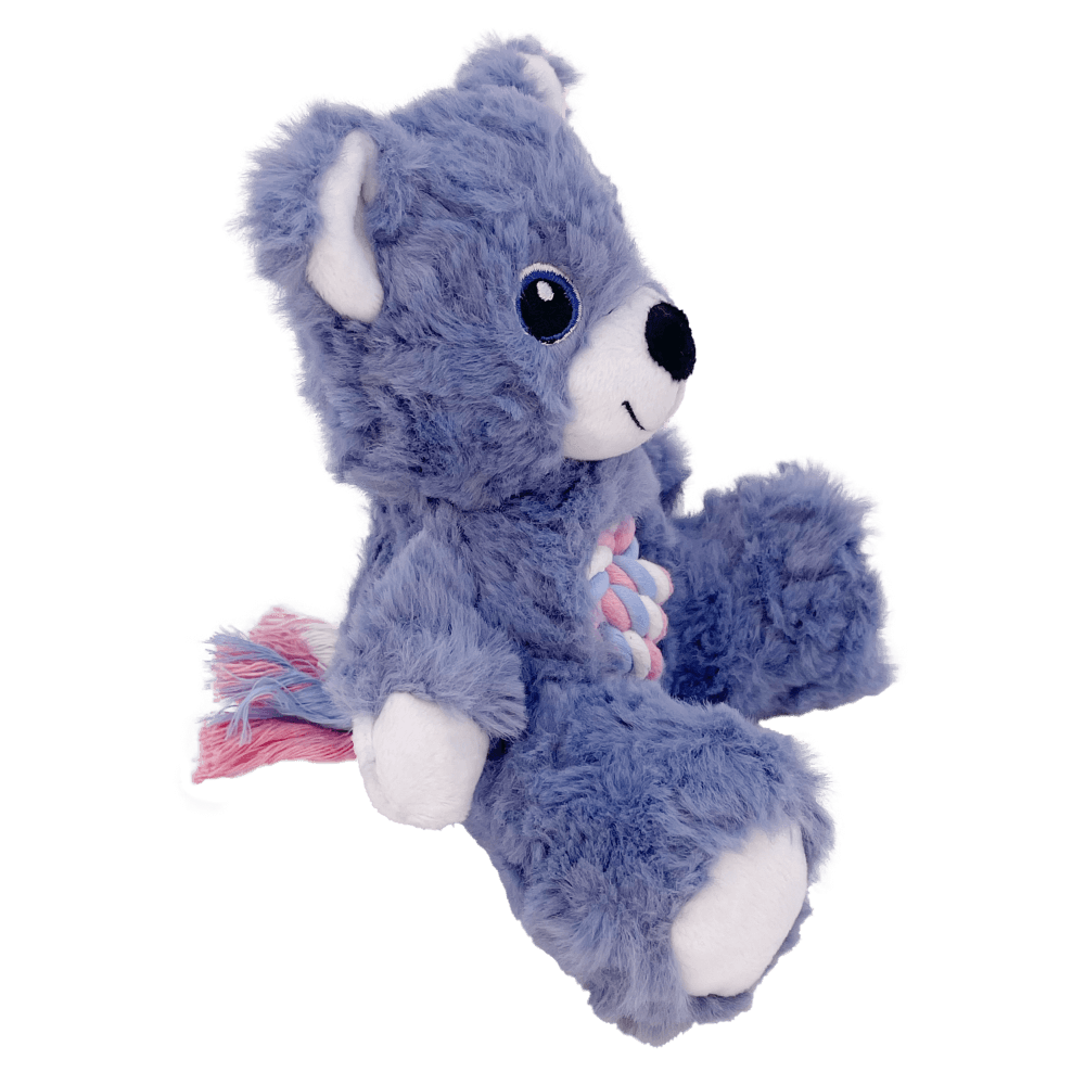 Kong Knots Teddy Assorted Colours Plush Dog Toy