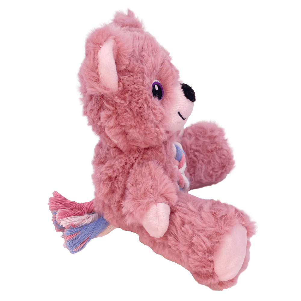 Kong Knots Teddy Assorted Colours Plush Dog Toy