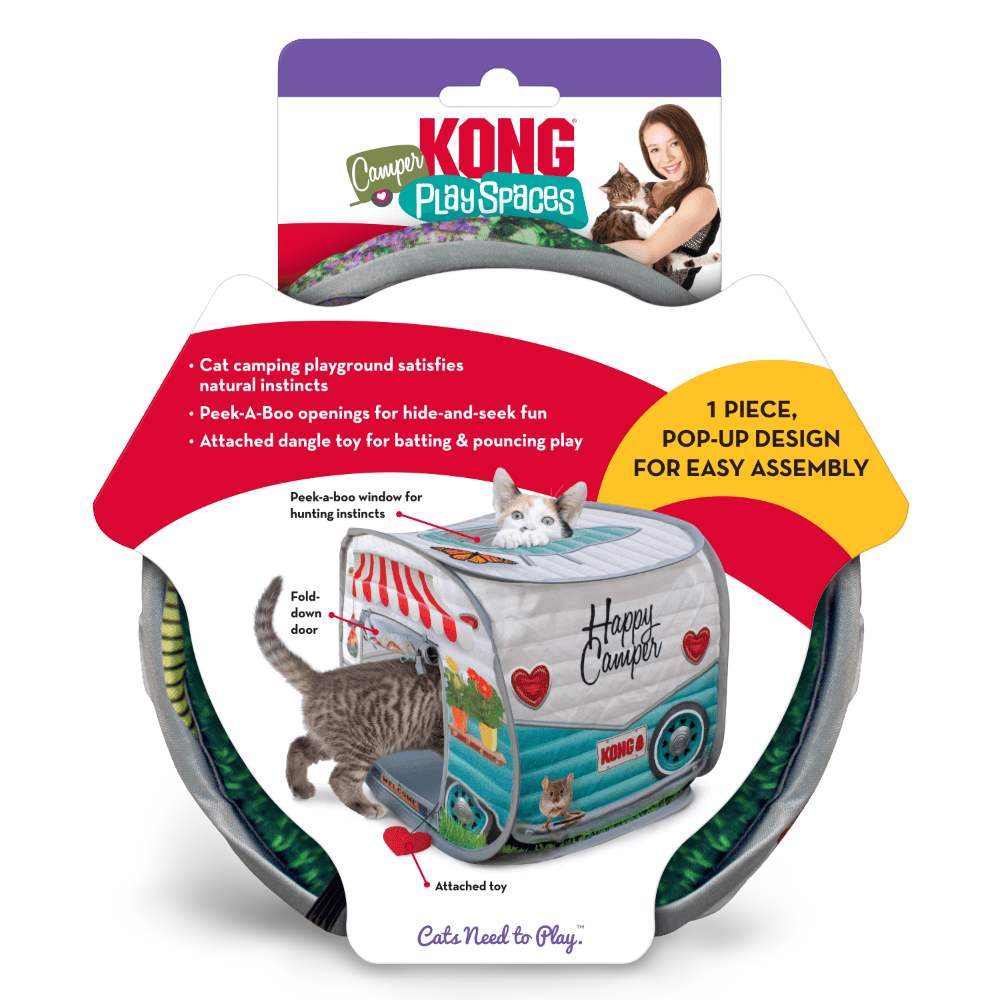 Play Spaces Camper Cat Toy House Multi Colour