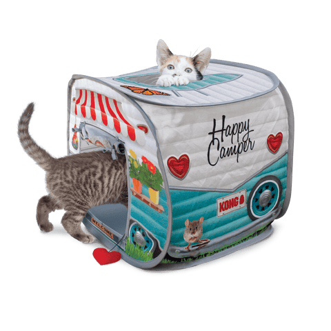 Play Spaces Camper Cat Toy House Multi Colour