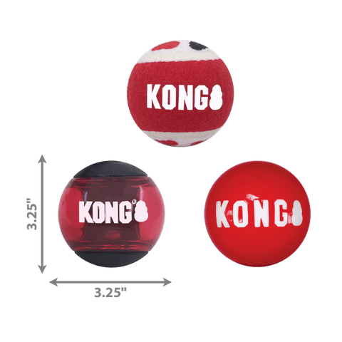 Signature Large Dog Balls 3 Pack