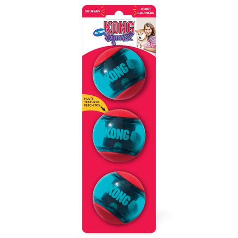 Squeezz Action Squeaking Dog Balls