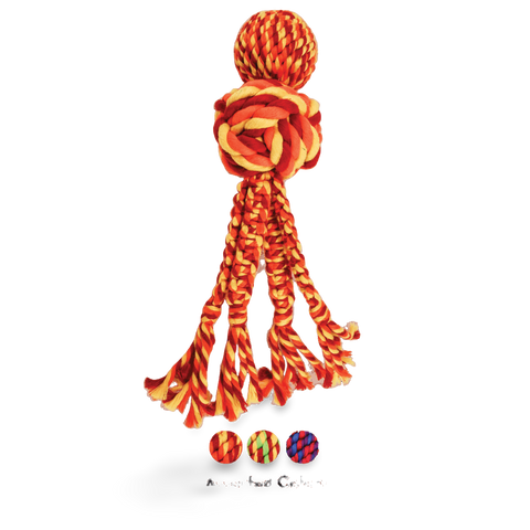 Wubba Weaves With Rope Dog Toy