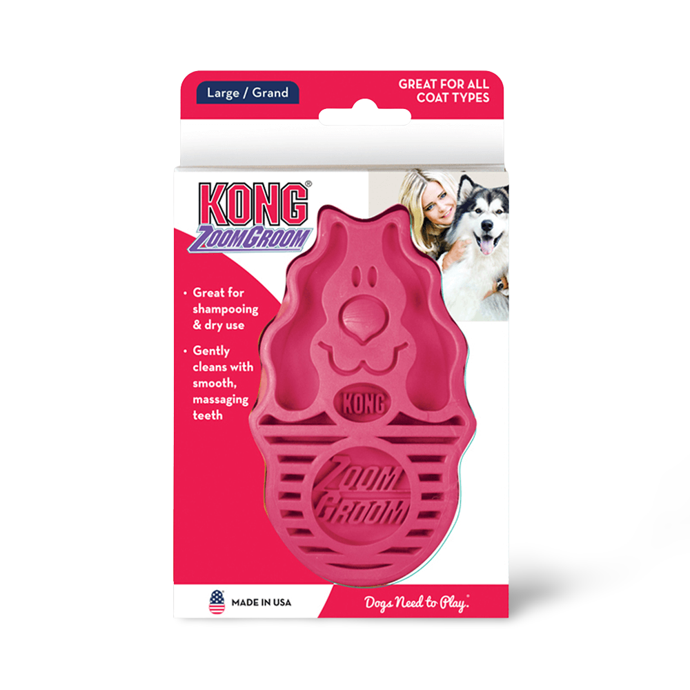 ZoomGroom Rubber Curry Brush for Dogs