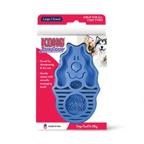 ZoomGroom Rubber Curry Brush for Dogs