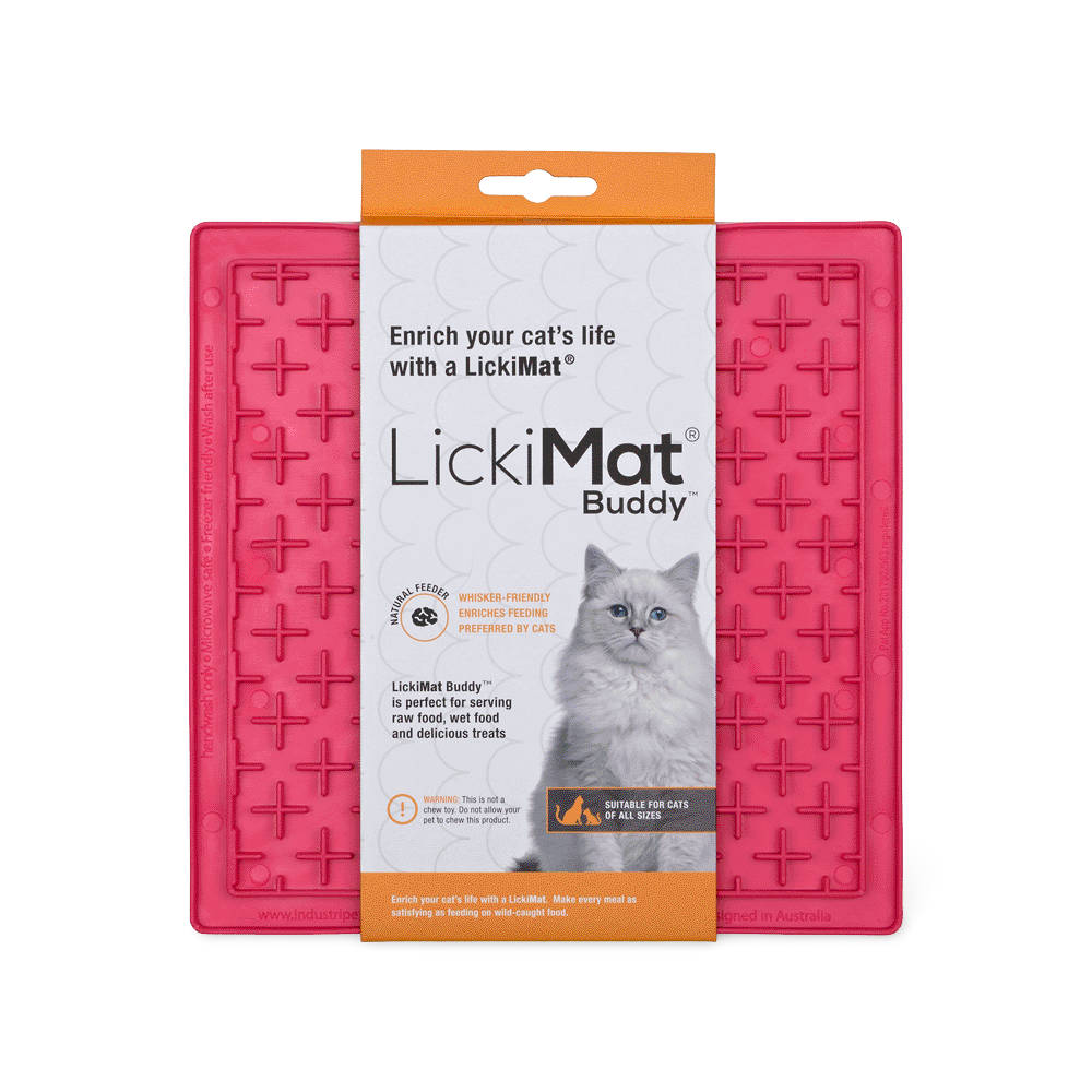 Buddy Cat Feeding Mat Pink