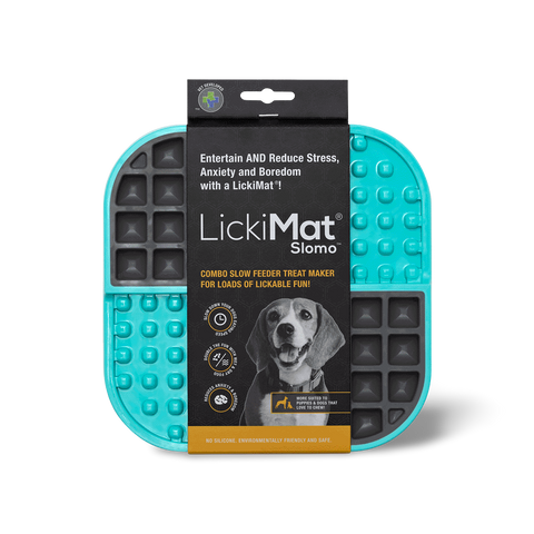 Slomo Turquoise Pet Feeder Mat