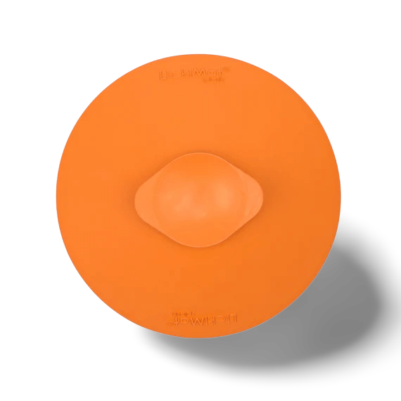 Splash Orange Suction Feeding Mat for Dogs