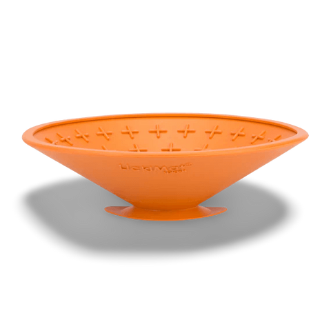 Splash Orange Suction Feeding Mat for Dogs
