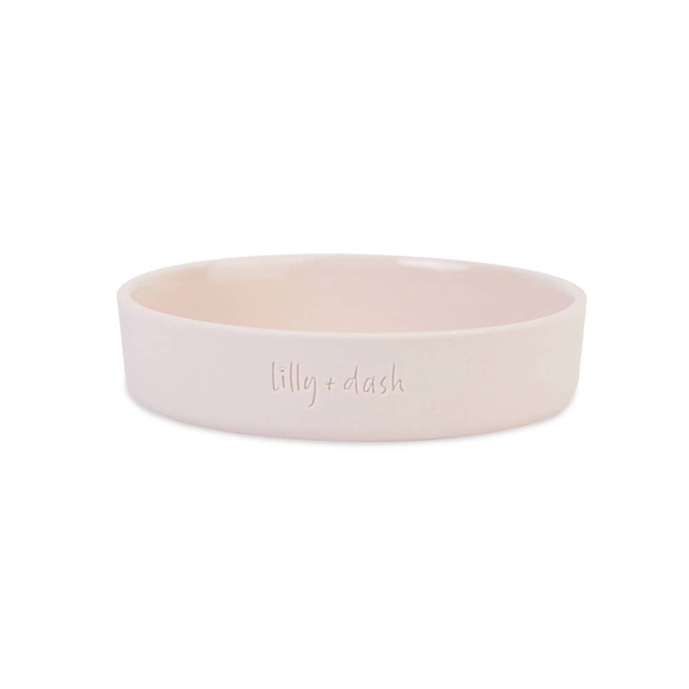 Cat Feeding Bowl Rose Quartz