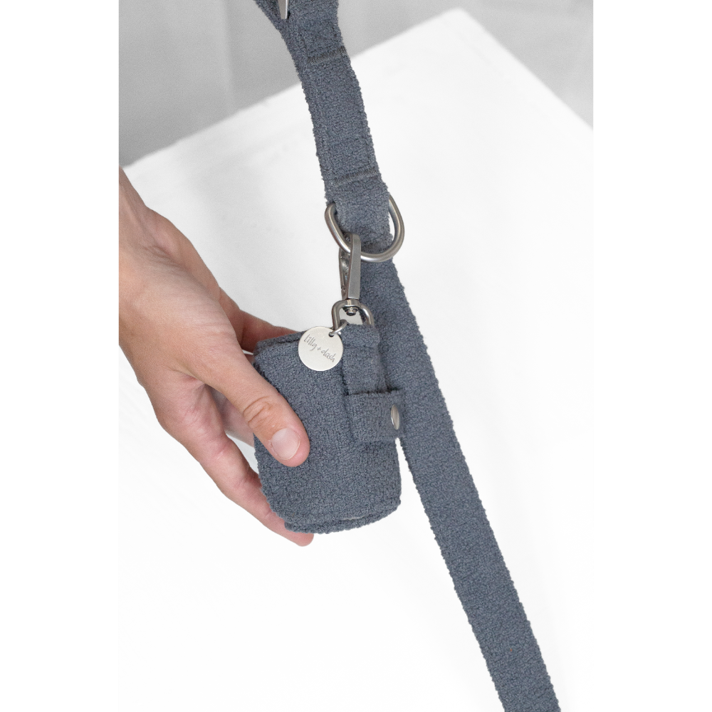 Boucle Dog Lead in Charcoal