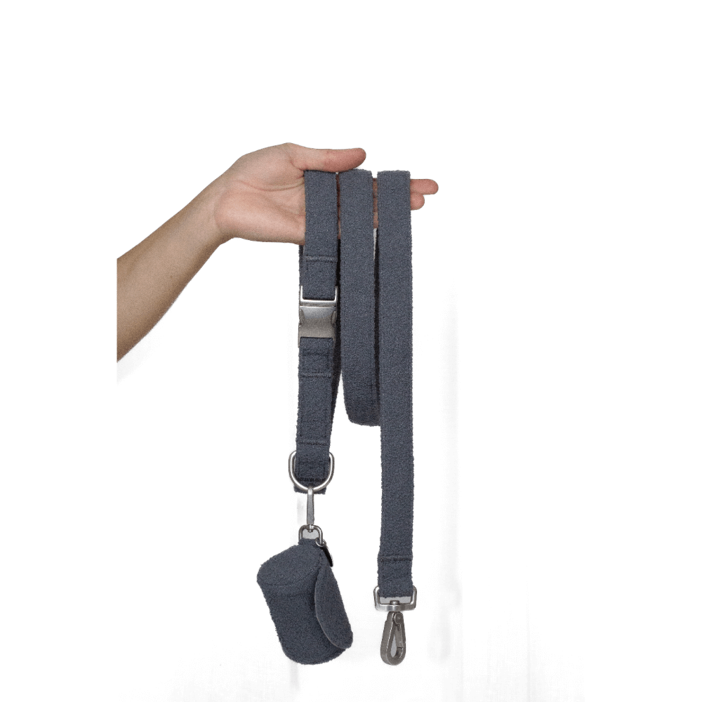 Boucle Dog Lead in Charcoal