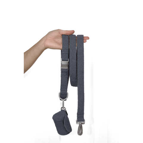 Boucle Dog Lead in Charcoal