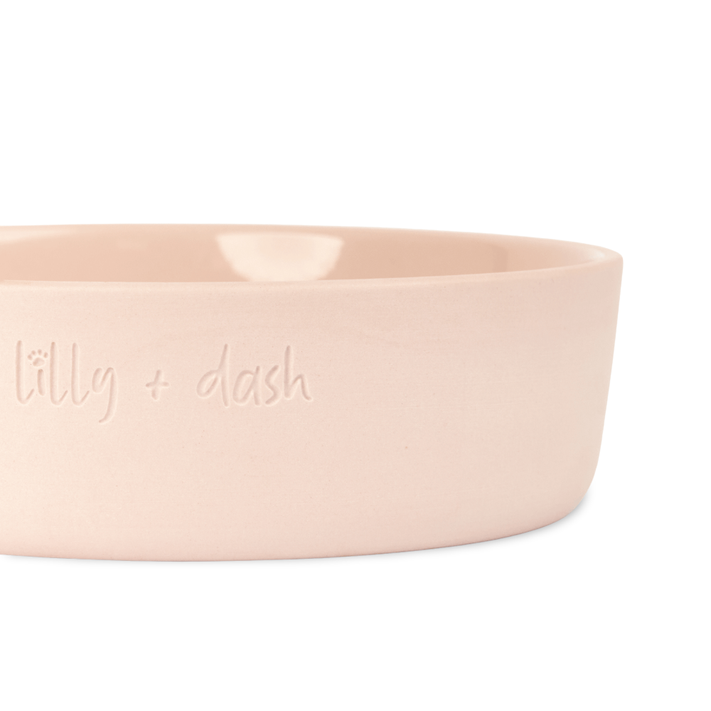 Dog Feeding Bowl Rose Quartz